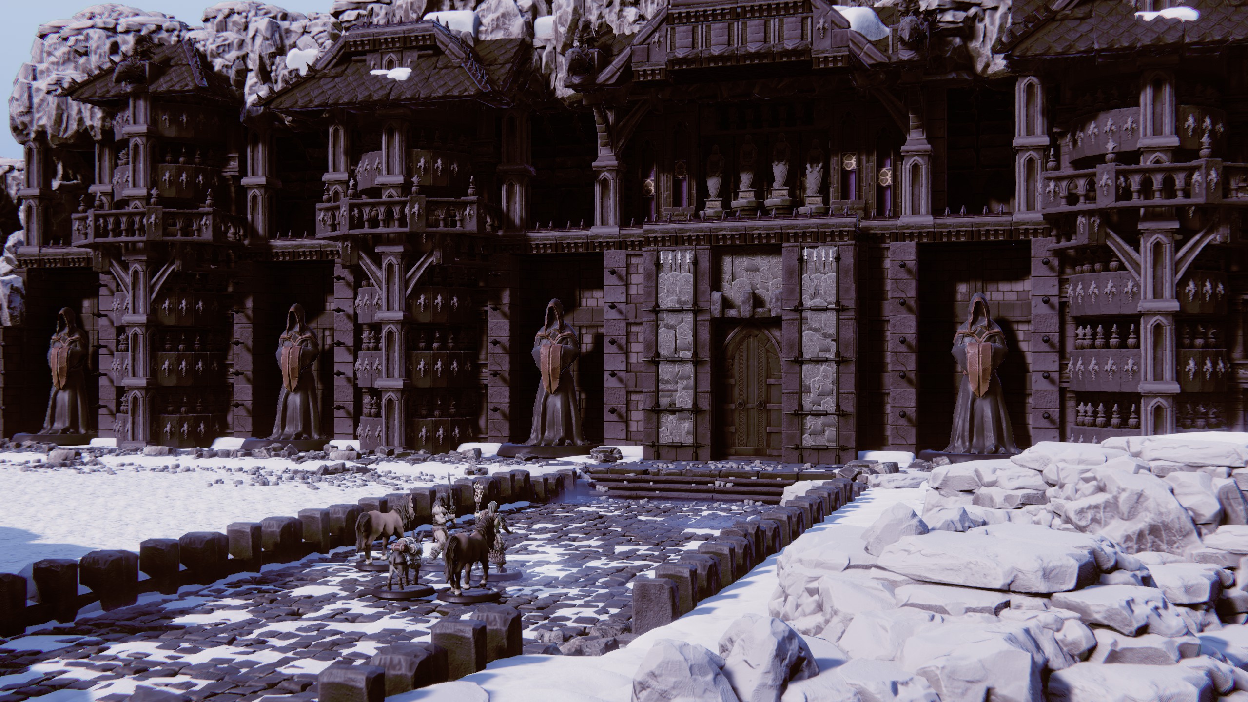 The Amber Temple recreated in TaleSpire