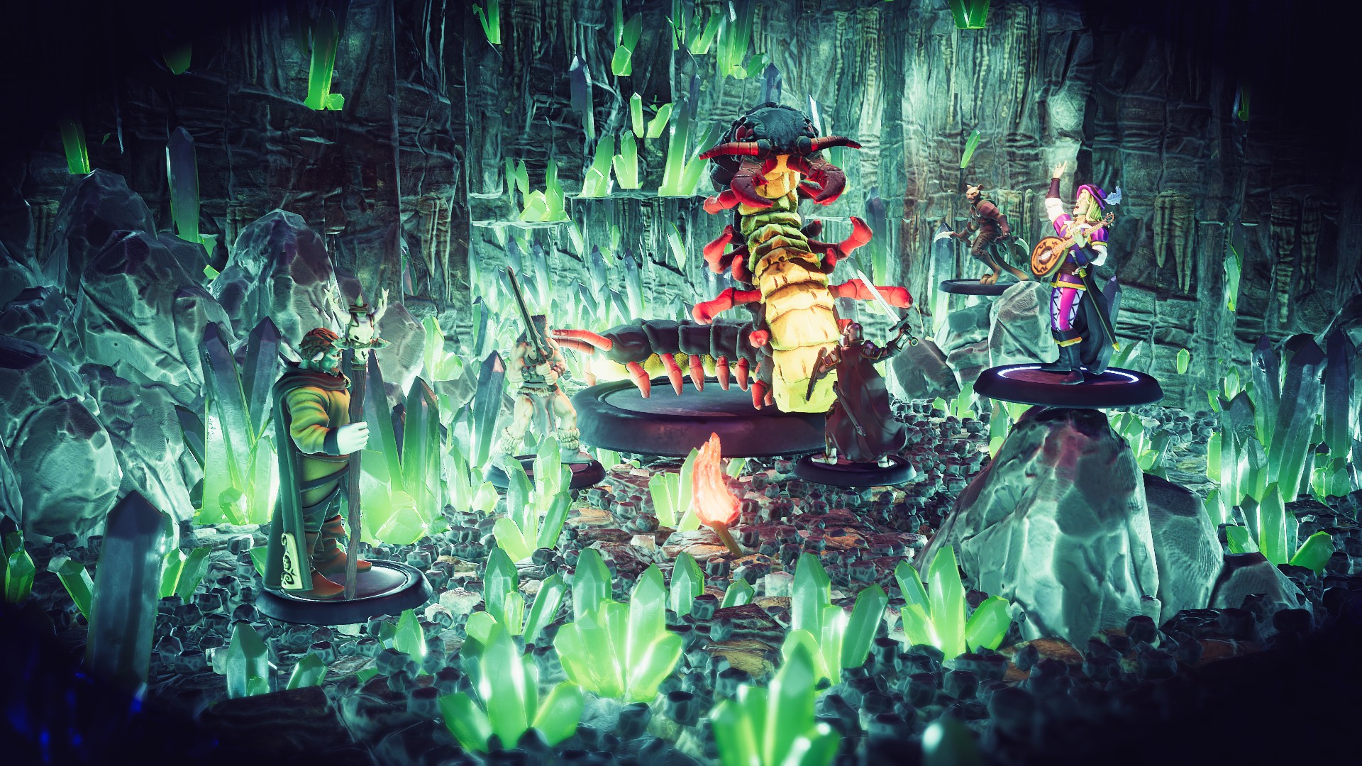 Crystalline encounter map in TaleSpire