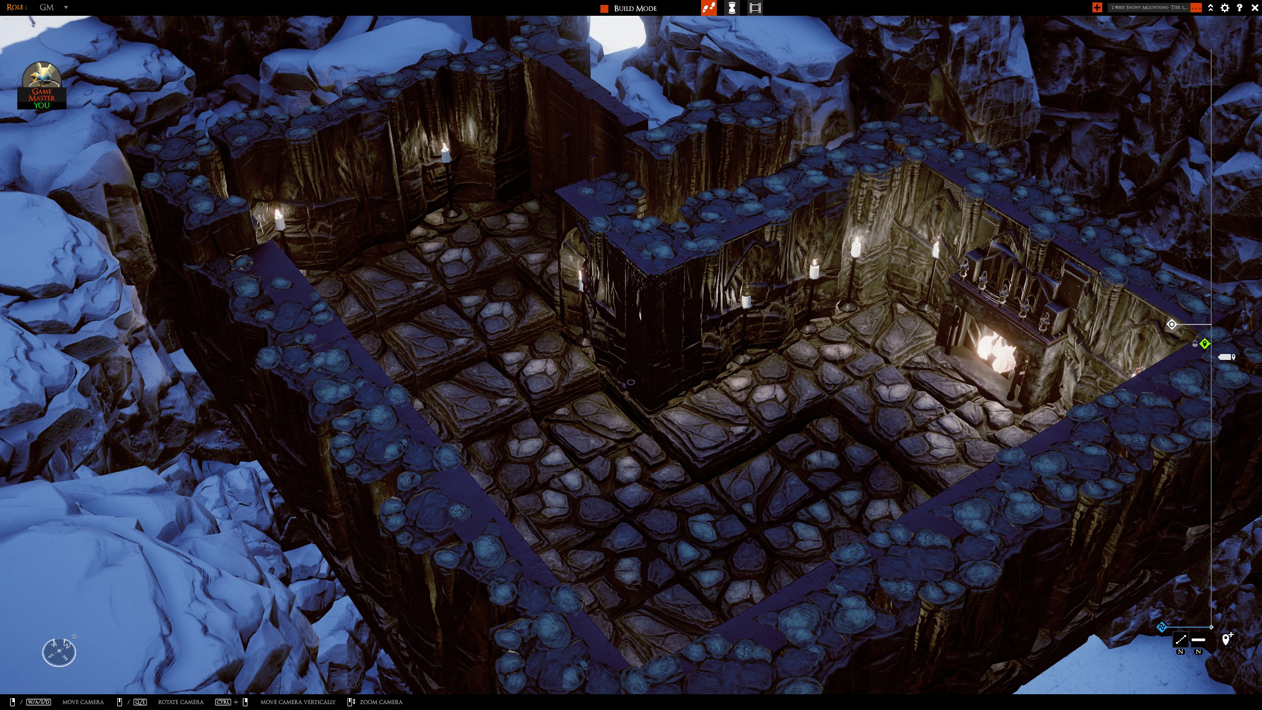 Inside the torch-lit secret cave beneath the snowy cliffs