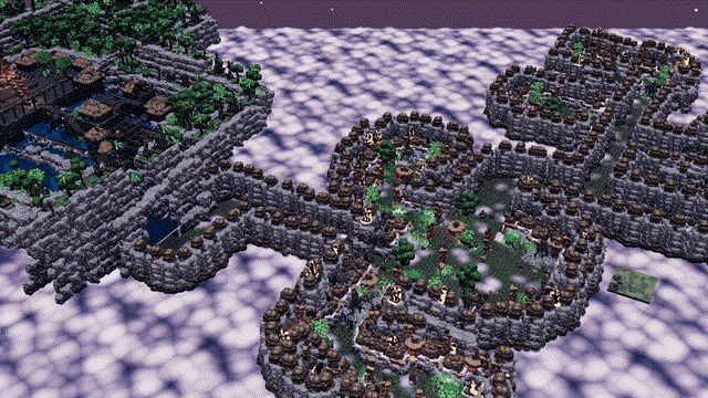 Overview of the sprawling jungle lair chambers and pools